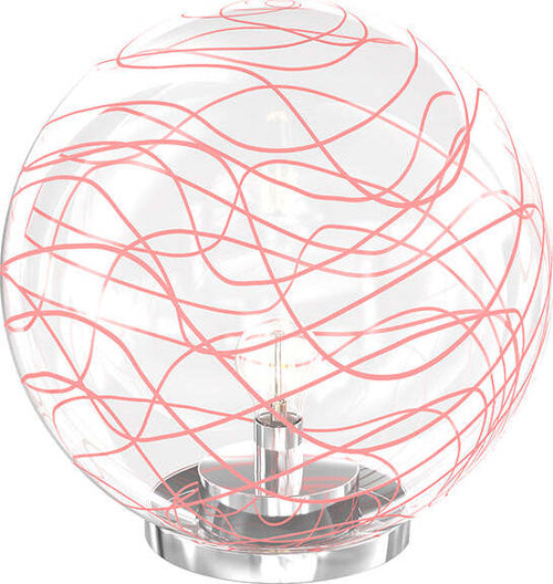 Lampada-Scrivania-Contemporanea-Moon-Metallo-Cromo-Vetro-Rosso-1-Luce-E27-30Cm