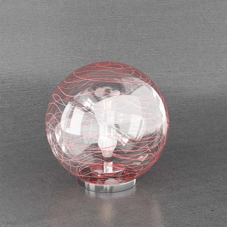 Lampada-Scrivania-Contemporanea-Moon-Metallo-Cromo-Vetro-Rosso-1-Luce-E27-30Cm