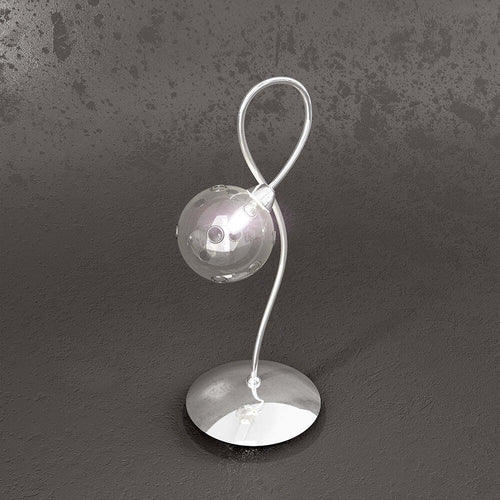 Lampada-Scrivania-Contemporanea-Super-Ball-Metallo-Cromo-Vetro-Pirex-1-Luce-G9