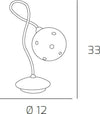 Lampada-Scrivania-Contemporanea-Super-Ball-Metallo-Cromo-Vetro-Pirex-1-Luce-G9