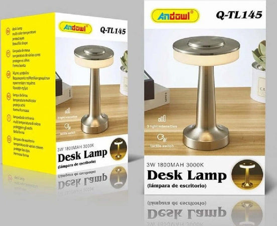 Lampada Scrivania Led Portatile 3 Sfumature Luce Touch Usb Ricaricabile Q-tl145 Illuminazione/Illuminazione per interni/Lampade/Lampade da tavolo e abat-jour Trade Shop italia - Napoli, Commerciovirtuoso.it