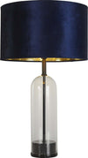 Lampada-Scrivania-Oxford-Acciaio-Ottone-Tessuto-Blu-Scuro-1-Luce-E27