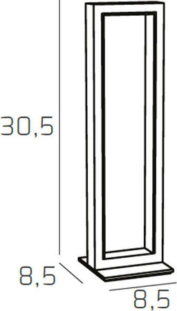 Lampada-Scrivania-Ufficio-Moderna-Dna-Alluminio-Bianco-Led-8W