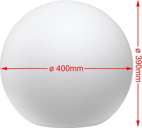 Lampada-Sfera-da-Giardino-40cm-Luce-Illuminazione-Esterno-Attacco-E27-Bianco