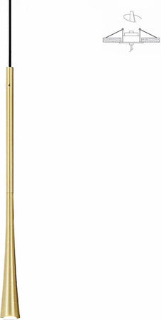 Lampada-soffitto-incasso-led-Gea-Luce-DAFNE-SP-I-oro-classico-sospensione