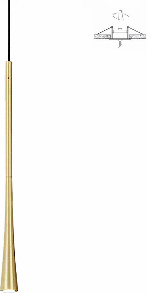 Lampada-soffitto-incasso-led-Gea-Luce-DAFNE-SP-I-oro-classico-sospensione