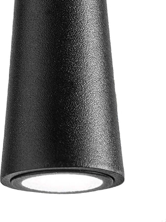 Lampada-soffitto-led-Gea-Luce-DAFNE-SP-nero-moderna