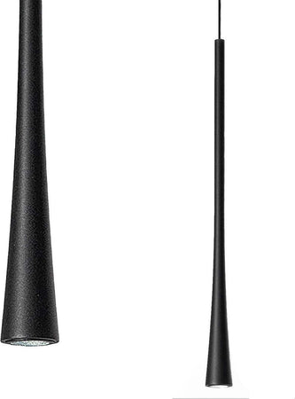 Lampada-soffitto-led-Gea-Luce-DAFNE-SP-nero-moderna