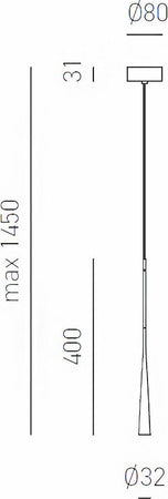 Lampada-soffitto-led-Gea-Luce-DAFNE-SP-nero-moderna