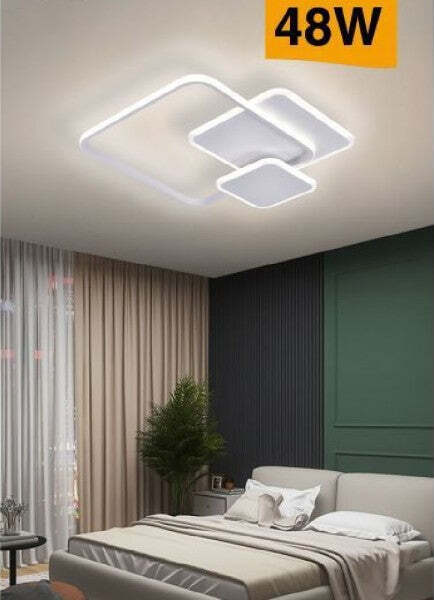 Lampada-Soffitto-Plafoniera-Led-48w-Moderno-3-Quadrati-Luce-6500k-4000k-3000k-C31
