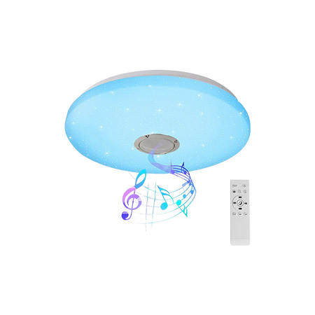 36W Musica Plafoniera Bluetooth LED Lampada a Soffitto con Telecomando