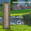 Lampada-Solare-da-Giardino-con-Pannello-di-Ricarica,-in-Acciaio-e-Rattan,-15.5x15.5x69-cm,-Nero-e-Marrone-XD6867-130V01SDXD6