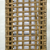 Lampada-Solare-da-Giardino-con-Pannello-di-Ricarica,-in-Acciaio-e-Rattan,-15.5x15.5x69-cm,-Nero-e-Marrone-XD6867-130V01SDXD6