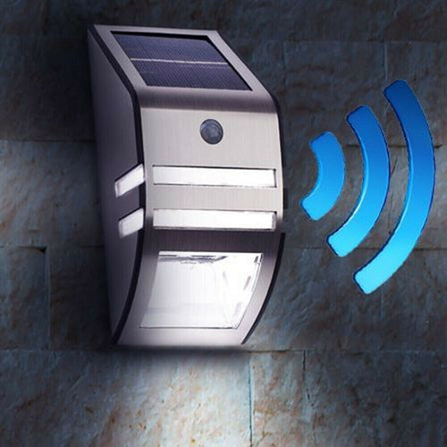 Lampada Solare Faro Led Parete Esterno Giardino Faretto Con Sensore Di Movimento Illuminazione/Illuminazione per esterni/Proiettori Trade Shop italia - Napoli, Commerciovirtuoso.it