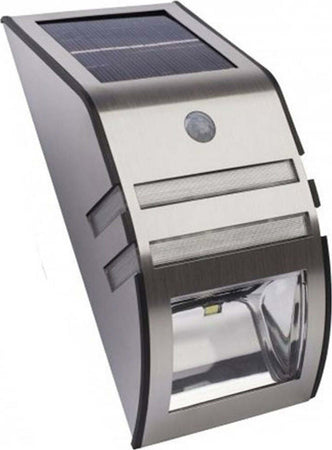 Lampada Solare Faro Led Parete Esterno Giardino Faretto Con Sensore Di Movimento Illuminazione/Illuminazione per esterni/Proiettori Trade Shop italia - Napoli, Commerciovirtuoso.it
