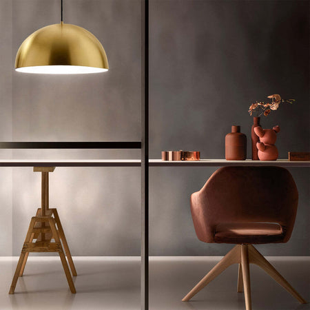 Lampada-sospensione-ottone-Gea-Luce-BONELLA-SP-cupola-classica