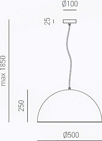 Lampada-sospensione-rame-Gea-Luce-BONELLA-SP-cupola-classica