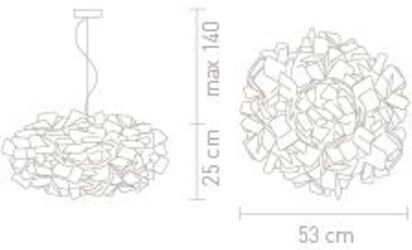 Lampada Sospensione Slamp Clizia D 53