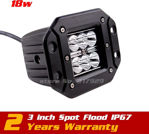 LAMPADA SUPPLEMENTARE FARO PROFONDITA STAFFA AUTO FUORISTRADA 12V 6 LED 18W IP68 Auto e Moto/Parti per auto/Luci lampadine e indicatori/Lampadine/Lampadine per esterno Trade Shop italia - Napoli, Commerciovirtuoso.it