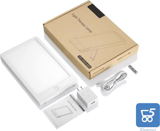 Lampada Tablet per Terapia della Luce Naturale 5500K 5W e 10W Casa Lavoro Touch Timer