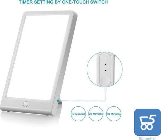 Lampada Tablet per Terapia della Luce Naturale 5500K 5W e 10W Casa Lavoro Touch Timer