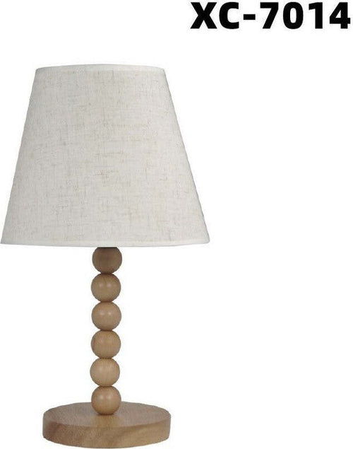 Lampada Tavolo Con Base In Legno Con Motivo Paralume Bianco Attacco E27 Xc-7014 Casa, arredamento e bricolage > Illuminazione da interno > Lampade da Tavolo Trade Shop italia - Napoli, Commerciovirtuoso.it