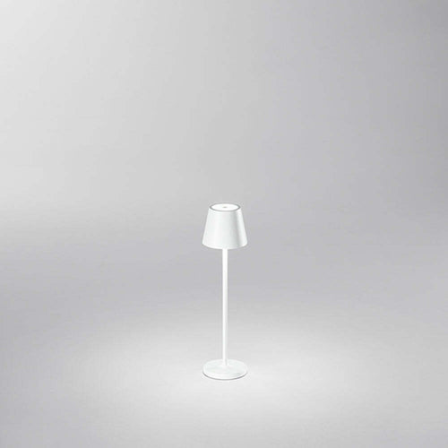 Lampada-Tavolo-Esterno-Mini-Diva-Contemporanea-Alluminio-Bianco-Led-Luce-Calda