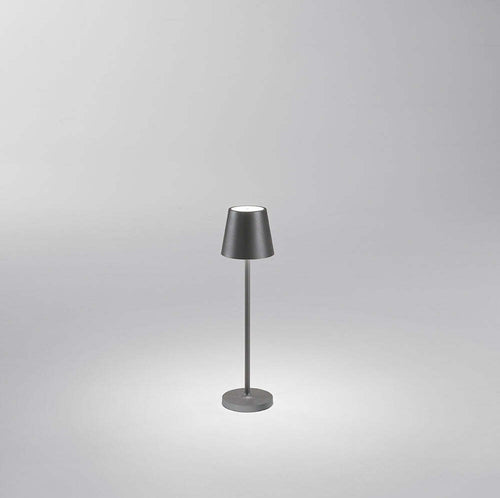 Lampada-Tavolo-Esterno-Mini-Diva-Contemporanea-Alluminio-Grigio-Led-Luce-Calda