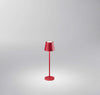 Lampada-Tavolo-Esterno-Mini-Diva-Contemporanea-Alluminio-Rosso-Led-Luce-Calda