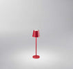 Lampada-Tavolo-Esterno-Mini-Diva-Contemporanea-Alluminio-Rosso-Led-Luce-Calda
