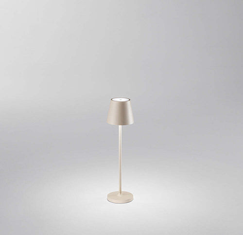 Lampada-Tavolo-Esterno-Mini-Diva-Contemporanea-Alluminio-Sabbia-Led-Luce-Calda