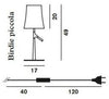 Lampada tavolo Foscarini Birdie Piccolo Dimmerabile