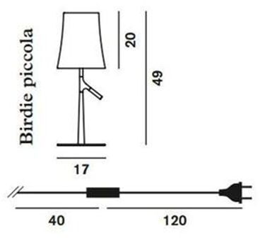 Lampada tavolo Foscarini Birdie Piccolo Dimmerabile