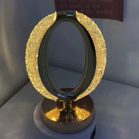LAMPADA TAVOLO LED RICARICABILE OVALE TIPO CRISTALLO ATMOSFERA DIAMANTE TOUCH Illuminazione/Illuminazione per interni/Lampade/Lampade da tavolo e abat-jour Zencoccostore - Formia, Commerciovirtuoso.it