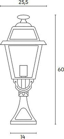 Lampada-terra-classica-Sovil-illuminazione-ELEGANCE-858-E27-LED-alluminio-lanterna