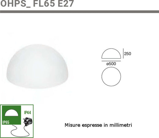 Lampada-terra-moderna-Linea-Light-Group-OHPS-FL65-16380-LED-piantana-polietilene