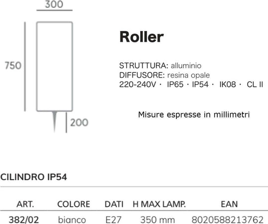 Lampada-terra-moderna-Livos-ROLLER-382-02-E27-LED-resina-piantana