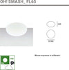 Lampada-terra-moderno-Linea-Light-Group-OH-SMASH-FL65-16215-LED-piantana-sfera-schiacciata-polietilene