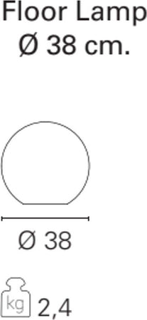 Lampada-terra-PAN-International-SPHERE-EST505-EST506-EST507-E27-LED-sfera-termoplastico