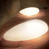 Lampada-terra-PAN-International-STONE-EST510-EST511-E27-LED-termoplastico-bianco