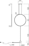 Lampada-Terra-soffitto-Redo-Group-SLICK-01-2199-LED-piantana-sospensione