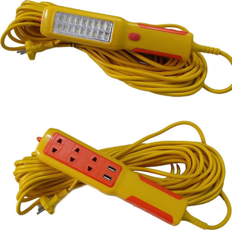 LAMPADA TORCIA 18 LED SMD LAVORO GANCIO 15MT CIABATTA CORRENTE 2 USB 220V Illuminazione/Illuminazione per interni/Lampade/Lampade da lavoro Trade Shop italia - Napoli, Commerciovirtuoso.it