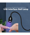 Lampada Unghie Uv 3w Led Usb Testa Regolabile Gel Colla Uv Professionale Manicure