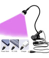 Lampada Unghie Uv 3w Led Usb Testa Regolabile Gel Colla Uv Professionale Manicure