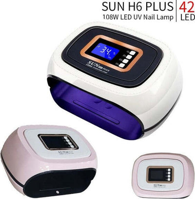 Lampada-Unghie-Uv-Led-Fornetto-Unghie-Nail-Art-Nail-Lamp-108w-42-Led-Sun-H6-Plus
