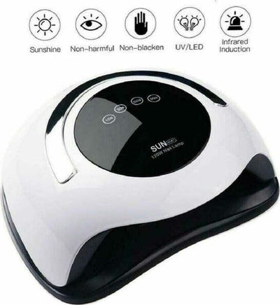 Lampada-Uv-Led-Gel-Unghie-Professionale-120w-Fornetto-Nail-Art-Colata-Sun-Bq5t