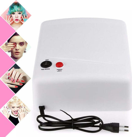 Lampada-Uv-Ricostruzione-Unghie-Gel-Fornetto-36w-Led-4-Bulbi-Con-Accessori-Nail
