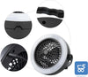 Lampada Ventilatore da Campeggio 2 in 1 con Maniglia e Gancio Portatile 12 LED USB