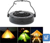 Lampada Ventilatore da Campeggio 2 in 1 con Maniglia e Gancio Portatile 12 LED USB