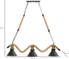 Lampadaraio-Cup/Rope-3-Luci-Cm-84X20X88